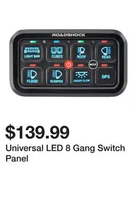 Harbor Freight Tools Universal LED 8 Gang Switch Panel offer