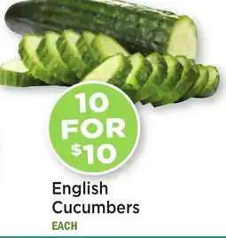 Heinen's English Cucumbers offer