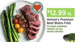 Heinen's Heinen's Premium Beef Bistro Filet offer