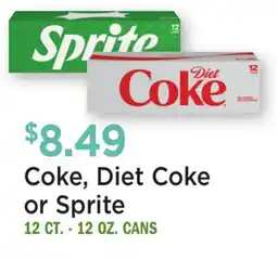 Heinen's Coke, Diet Coke or Sprite offer