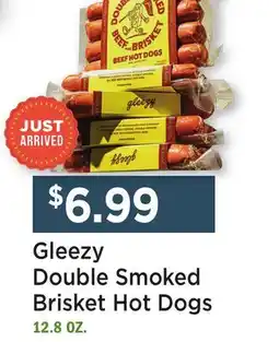 Heinen's Gleezy Double Smoked Brisket Hot Dogs offer