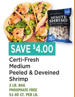 Heinen's Certi-Fresh Medium Peeled & Deveined Shrimp offer