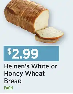 Heinen's Heinen's White or Honey Wheat Bread offer