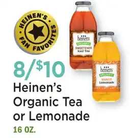 Heinen's Heinen's Organic Tea or Lemonade offer