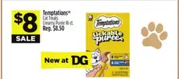 Dollar General Temptations Cat Treats Creamy Puree offer