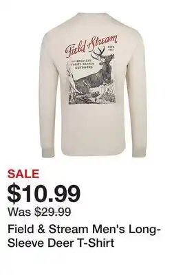 Tractor Supply Company Field & Stream Men's Long-Sleeve Deer T-Shirt offer