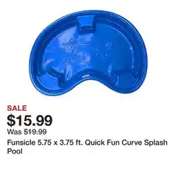 Tractor Supply Company Funsicle 5.75 x 3.75 ft. Quick Fun Curve Splash Pool offer