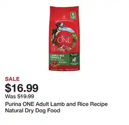 Tractor Supply Company Purina ONE Adult Lamb and Rice Recipe Natural Dry Dog Food offer