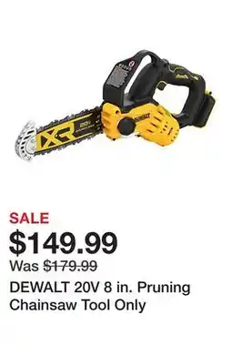 Tractor Supply Company DEWALT 20V 8 in. Pruning Chainsaw Tool Only offer
