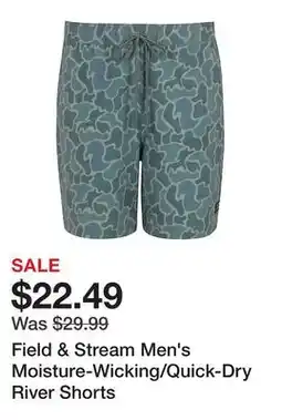 Tractor Supply Company Field & Stream Men's Moisture-Wicking/Quick-Dry River Shorts offer