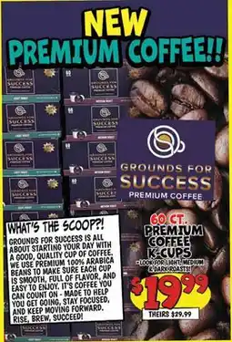 Ollie's 60 CT PREMIUM COFFEE K-CUPS offer