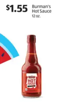 Aldi Burman's Hot Sauce offer