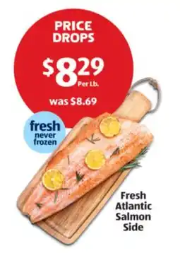Aldi Fresh Atlantic Salmon Side offer