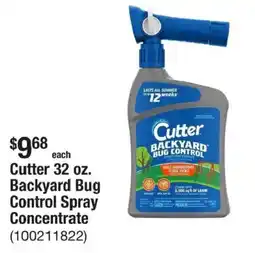 The Home Depot Cutter Backyard Bug Control Spray Concentrate offer