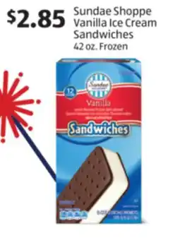 Aldi Sundae Shoppe Vanilla Ice Cream Sandwiches offer