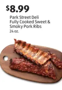 Aldi Park Street Deli Fully Cooked Sweet & Smoky Pork Ribs offer