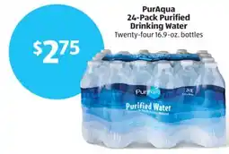 Aldi PurAqua 24-Pack Purified Drinking Water offer