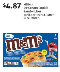Aldi M&M's Ice Cream Cookie Sandwiches offer