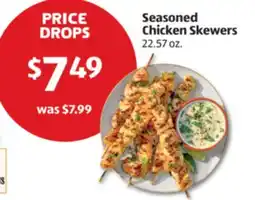 Aldi Seasoned Chicken Skewers offer
