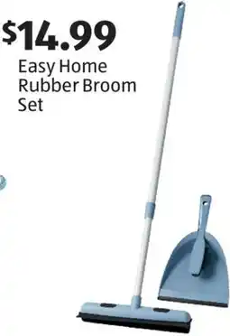 Aldi Easy Home Rubber Broom Set offer