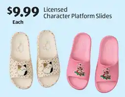 Aldi Licensed Character Platform Slides offer