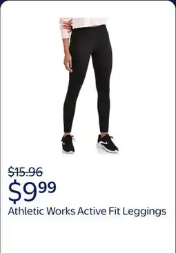 Walmart Athletic Works Women's Active Fit Mid Rise Leggings, Sizes S-XXL offer