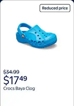Walmart Crocs Toddler & Kids Baya Clog offer