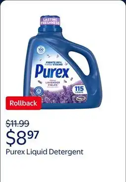 Walmart Purex Fresh Lavender Fields Liquid Detergent offer