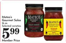 Pavilions Mateo's Gourmet Salsa offer