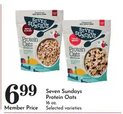 Pavilions Seven Sundays Protein Oats offer