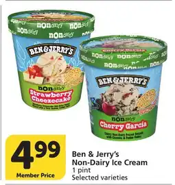 Vons Ben & Jerry's Non-Dairy Ice Cream offer