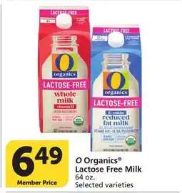 Vons O Organics Lactose Free Milk offer