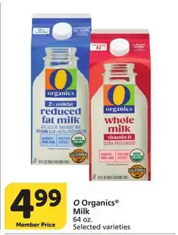 Vons O Organics Milk offer