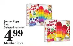 Pavilions Jonny Pops offer