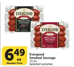 Vons Evergood Smoked Sausage offer