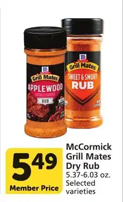 Vons McCormick Grill Mates Dry Rub offer