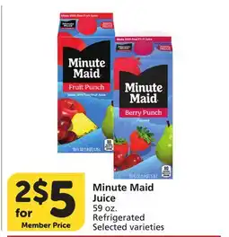 Vons Minute Maid Juice offer