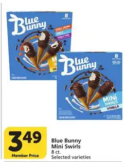 Vons Blue Bunny Mini Swirls offer