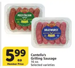 Vons Cantella's Grilling Sausage offer