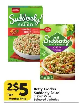 Vons Betty Crocker Suddenly Salad offer