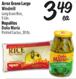 El Super Windmill Long Grain Rice, 5 Lbs. Doña María Pickled Cactus, 30 Oz offer