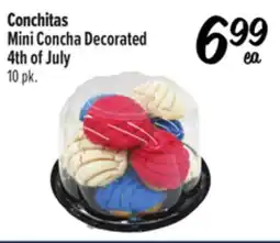El Super Mini Concha Decorated 4th of July offer