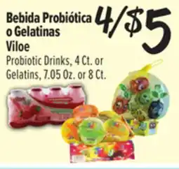 El Super Viloe Probiotic Drinks, 4Ct. or Gelatins, 7.05Oz. or 8Ct offer