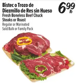 El Super Fresh Boneless Beef Chuck Steaks or Roast offer