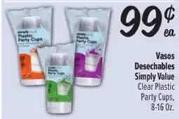 El Super Simply Value Clear Plastic Party Cups offer