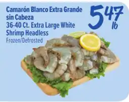 El Super Extra Large White Shrimp Headless offer