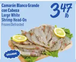 El Super Large White Shrimp Head-On offer