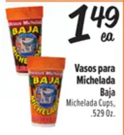 El Super Baja Michelada Cups offer