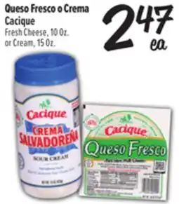 El Super Fresh Cacique Fresh Cheese, 10 oz or Cream, 15 Oz offer