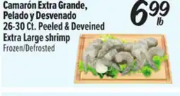 El Super Fresh Peeled & Deveined Extra Large shrimp offer